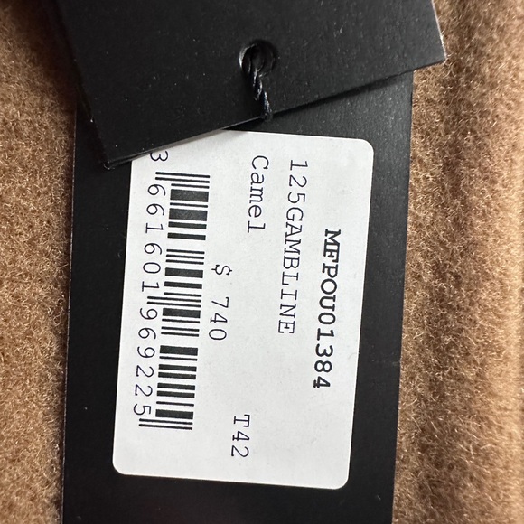 Gambline Double-Faced Coat with Leather Collar - Picture 7 of 7